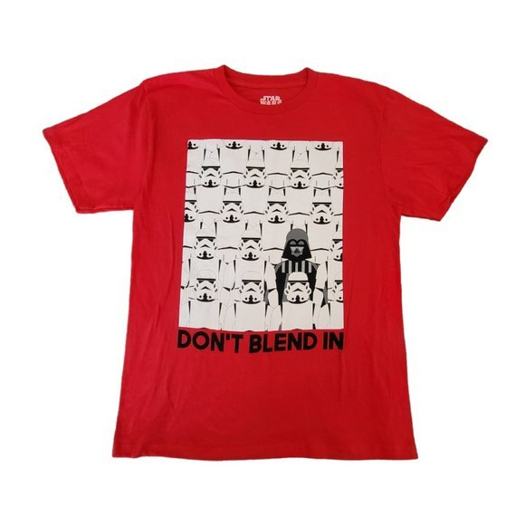 Star Wars Other - Star Wars Storm Trooper "Don't Blend In" Graphic Short Sleeves Red T-shirt